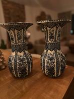 Set 2 Antieke Delfts Royal Sphinx Boch Vazen Blauw-Wit, Antiek en Kunst, Antiek | Vazen, Ophalen of Verzenden