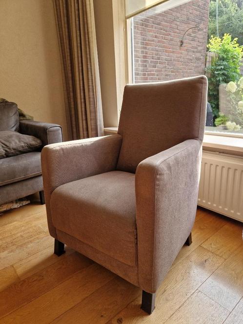 fauteuil, Huis en Inrichting, Fauteuils, Gebruikt, Hout, Stof, 75 tot 100 cm, Minder dan 75 cm, Ophalen