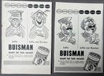 2 advertenties 1967 Buisman koffiestroop Zwartsluis, Verzamelen, Overige typen, Ophalen of Verzenden, Zo goed als nieuw