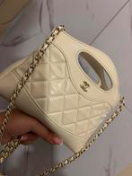 Luxe Tasje Ecru Gekleurd, Sieraden, Tassen en Uiterlijk, Tassen | Damestassen, Ophalen of Verzenden, Gebruikt, Beige, Schoudertasje