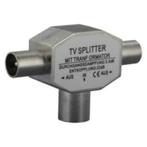 Coax splitter voor kabel TV female naar 2 male, Ophalen, Nieuw, Minder dan 2 meter, Coaxiale kabel