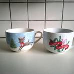 2 leuke ( kerst) soepkommen, Huis en Inrichting, Keuken | Servies, Ophalen of Verzenden, Zo goed als nieuw, Kom(men), Overige stijlen