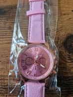 Nieuw roze quartz horloge hh, Geneva platinum, Onbekend, Nieuw, Ophalen of Verzenden