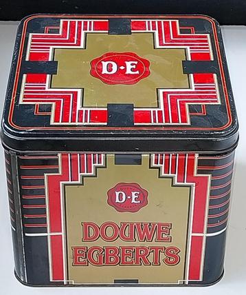 Vintage Blik/Trommel van Douwe Egberts koffie beschikbaar voor biedingen