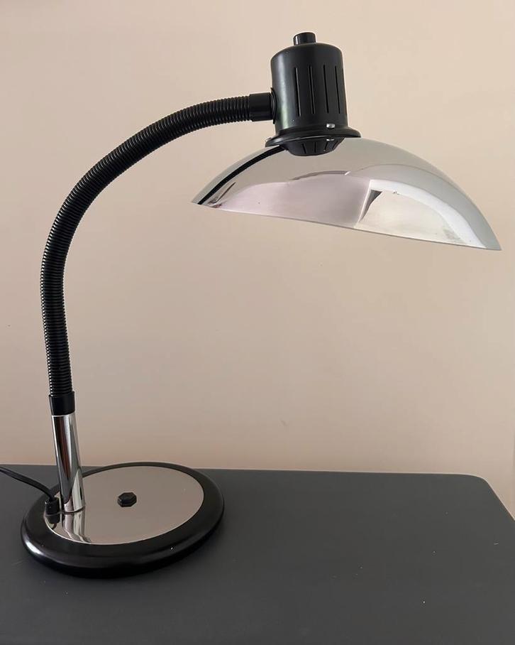 Grote vintage jaren 70 / 80 lamp, Huis en Inrichting, Lampen | Tafellampen, Gebruikt, 50 tot 75 cm, Metaal, Ophalen of Verzenden