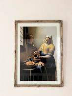 Melkmeisje. Poster in een mooie baroklijst., Antiek en Kunst, Kunst | Schilderijen | Klassiek, Verzenden