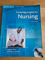 Cambridge english for nursering pre-intermediate, Ophalen of Verzenden, Alpha, Gelezen, HBO