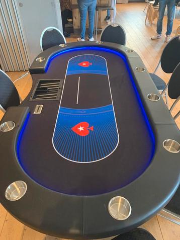 Prachtige poker tafel opklapbaar! Nieuw :) MET LED!!!