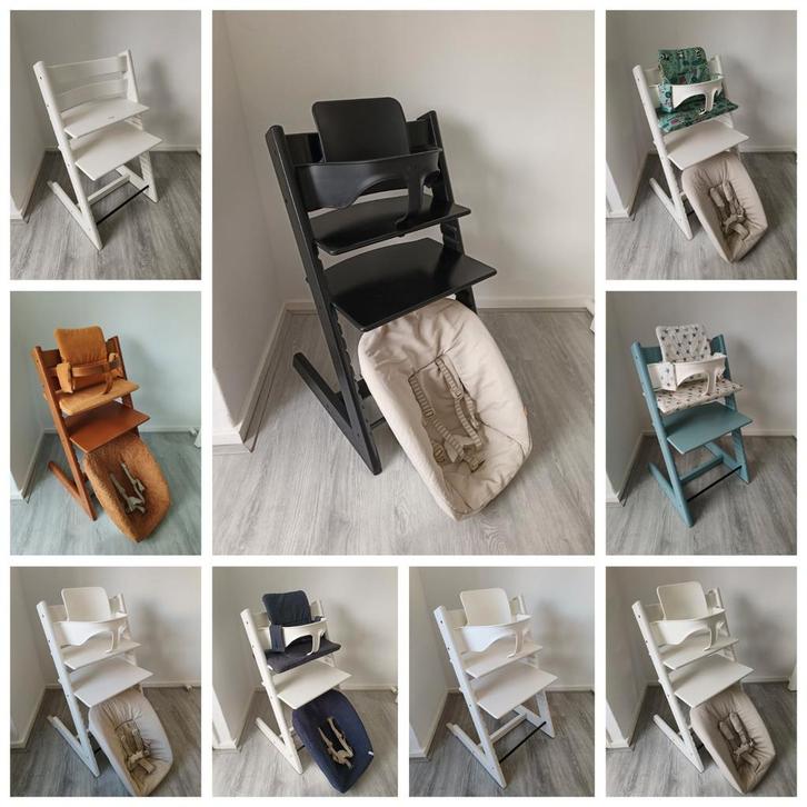 Diverse complete Stokke Tripp Trapp sets-VERZENDEN mogelijk, Kinderen en Baby's, Kinderstoelen, Zo goed als nieuw, Meegroeistoel