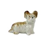 Vintage Porselein Terriër Hond Beeldje Figuur Gemerkt 12cm, Ophalen of Verzenden, Gebruikt, Dier