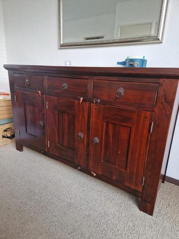 Bruin houten dressoir koloniaal beschikbaar voor biedingen
