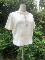 brocante blouse - als nieuw - jaren 30-50 - katoen - S, Kleding | Dames, Blouses en Tunieken, Ophalen of Verzenden, Zo goed als nieuw