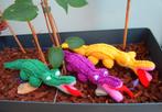 Kleine gebreide krokodillen 40 bij 10 cm, Verzenden, Nieuw, Breien, Overige typen