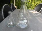 2-tal erlenmyers 500 en 3000 ml, Ophalen of Verzenden, Zo goed als nieuw