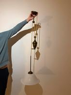 Antieke messing katrollamp/hanglamp, Antiek en Kunst, Antiek | Lampen, Ophalen