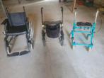 1 rolstoel en 2 rollators, Diversen, Rolstoelen, Ophalen of Verzenden, Gebruikt, Duwrolstoel