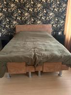 Nette Boxspring 160x200 - Verstelbaar & Gratis Ophalen, Huis en Inrichting, Slaapkamer | Bedden, Ophalen, Bruin, Tweepersoons