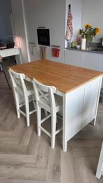 IKEA TORNVIKEN Kitchen Island+2x INGOLF Bar Stools 1267790, Ophalen, Gebruikt, Minder dan 4 stoelen