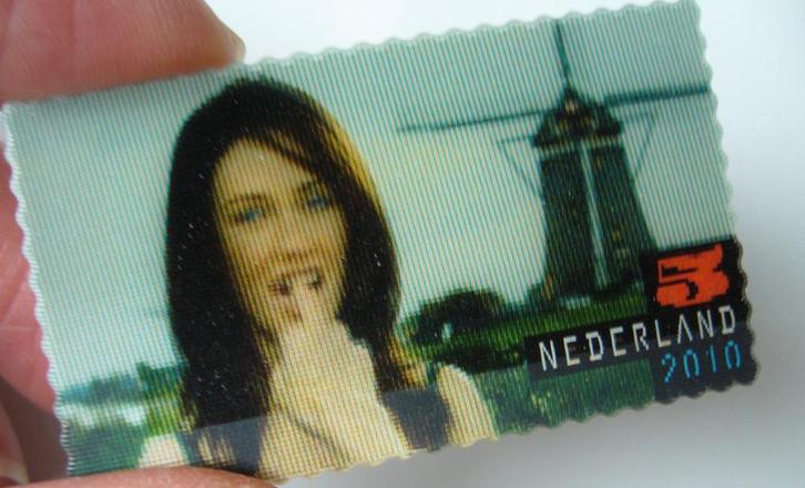 hologram Carice cat postfris postzegel nederland 2010 zegel, Postzegels en Munten, Postzegels | Nederland, Postfris, Na 1940, Ophalen of Verzenden