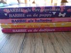 5 zgan Barbie leesboekjes harde kaft van Barbie boekenclubje, Ophalen of Verzenden, Zo goed als nieuw, Barbie