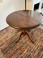 Ronde mahonie houten (uittrek) tafel, Ophalen, Gebruikt, Rond, 75 cm of meer