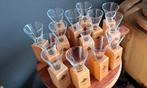 14 Fûgeltsjes op blokje, Weduwe Joustra Sneek €3,95 per st, Verzamelen, Glas en Borrelglaasjes, Ophalen of Verzenden, Borrel- of Shotglas