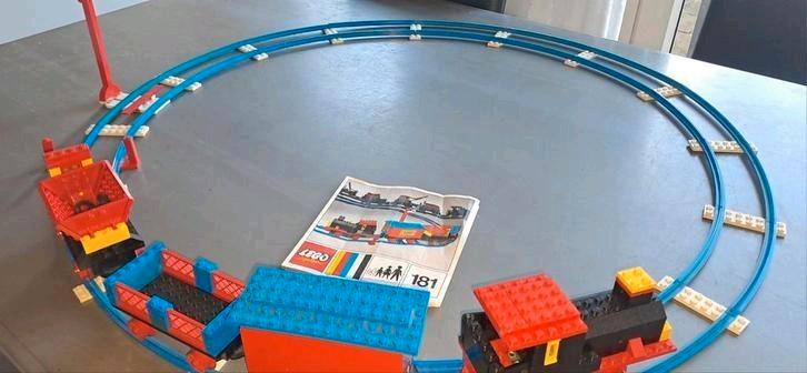 Vintage LEGO Trein Set 181 + verbindingset 403-3, Kinderen en Baby's, Speelgoed | Duplo en Lego, Gebruikt, Lego, Complete set