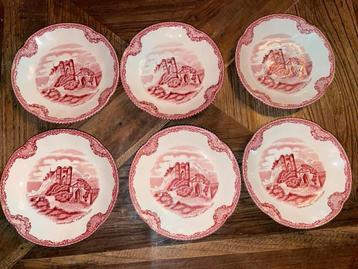 Johnson Bros -  Old Britain Castles . 6 x kop en schotels beschikbaar voor biedingen