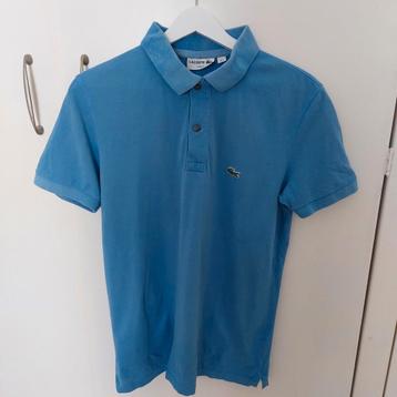 Zachtblauwe polo Lacoste maat S beschikbaar voor biedingen