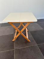 Twee bijzettafels, Huis en Inrichting, Minder dan 55 cm, Gebruikt, Rond, Hout