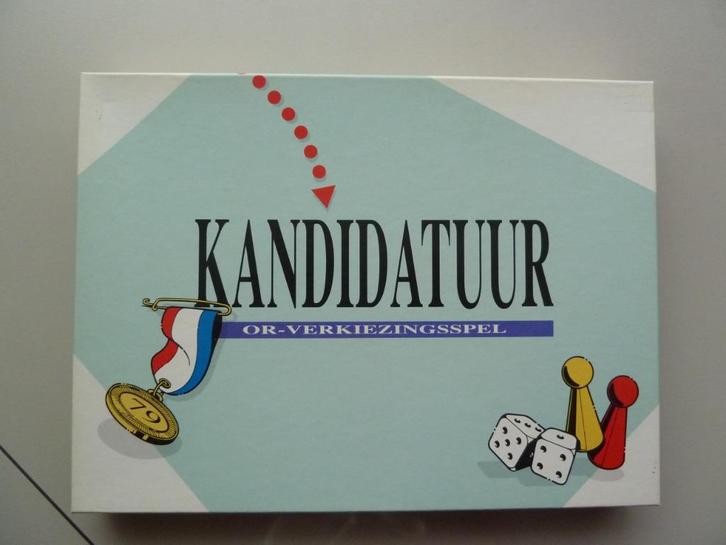 Kandidatuur OR Verkiezingsspel uit 1990 nog splinternieuw, Hobby en Vrije tijd, Gezelschapsspellen | Bordspellen, Nieuw, Ophalen of Verzenden