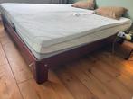 Auronde Auping bed 210x180, Ophalen, Bruin, 210 cm, Tweepersoons