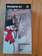 Sneeuwpop aankleedset set sjaal hoed neus knopen, Ophalen of Verzenden, Zo goed als nieuw