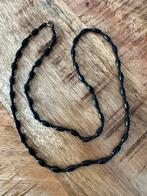 Antiek rouw ketting gitten kralen 68 cm, Ophalen of Verzenden, Overige materialen, Ketting