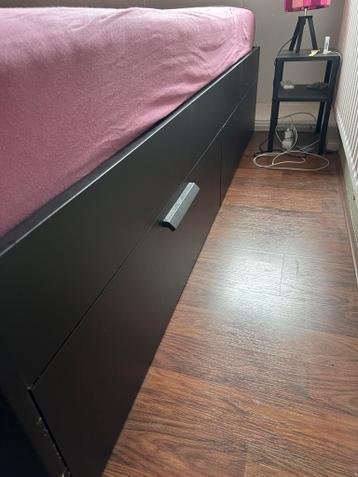 GRATIS AFHALEN IKEA BRIMNES bed + matras + deken - afbeelding 4