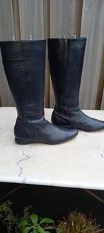 MART VISSER LEREN LAARZEN MAAT 6 5 =39.5., Kleding | Dames, Schoenen, Hoge laarzen, Zwart, Ophalen of Verzenden, Zo goed als nieuw