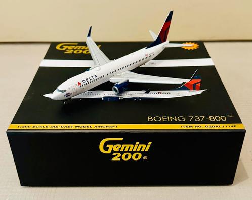 Gemini 200 - Boeing 737-800 Delta Air Lines - 1:200, Verzamelen, Luchtvaart en Vliegtuigspotten, Nieuw, Schaalmodel, Ophalen of Verzenden