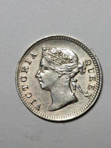 Straits Settlements 5 cent 1901 mooie kwaliteit  beschikbaar voor biedingen
