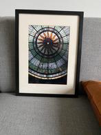 Glas-in-lood print in passe-partout IKEA lijst, Ophalen of Verzenden, Zo goed als nieuw, Print, Minder dan 50 cm