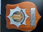 Oud wandschild gemeentepolitie samenwerking Haaglanden, Ophalen of Verzenden, Nederland, Embleem of Badge