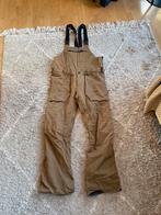 Volcom Roan Bib Pant snowboardbroek - Maat L - Donkerbruin, Ophalen of Verzenden, Zo goed als nieuw, Maat 52/54 (L), Broek