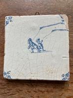 Antieke Tegel kinderspelletjes vliegeren, Antiek en Kunst, Ophalen of Verzenden