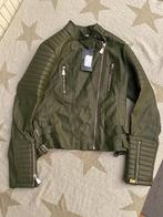 Imitatie leren dames biker jas/jack - Maat 42, Maat 42/44 (L), Nieuw, Ophalen of Verzenden, Jasje
