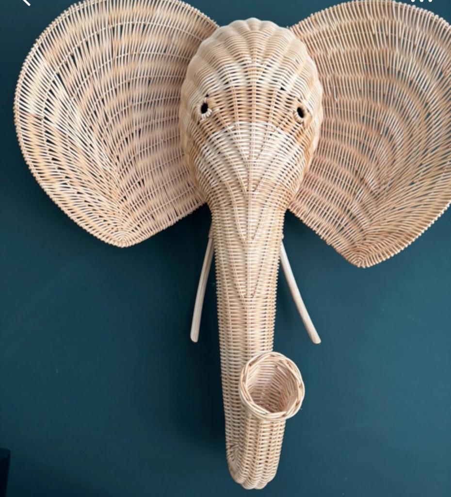 Studio Wildflower rotan Olifantenkop, Ophalen of Verzenden, Nieuw