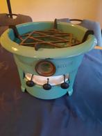 3 pits Mintgroen Beccon petroleumstel met lonten, Ophalen of Verzenden