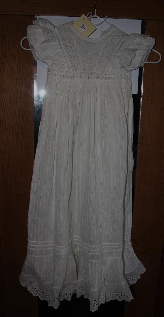 Prachtig wit Frans antiek doopjurkje, Antiek en Kunst, Verzenden