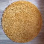 Vloerkleed okergeel rond 120 cm, Ophalen, Zo goed als nieuw, Glas of Kopje
