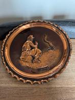 Roodkoperen sierbord Gaucho Argentina, Antiek en Kunst, Ophalen of Verzenden