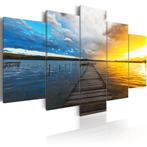 62 Steiger Sunset XXL 5 Luik Canvas Schilderij 200x100 Nieuw, Nieuw, 125 cm of meer, Ophalen of Verzenden, Schilderij