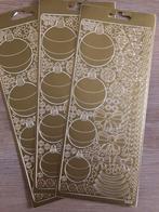 50 kerst zilveren en gouden stikkers ook mooie letters, Hobby en Vrije tijd, Kaarten | Zelf maken, Ophalen of Verzenden, Zo goed als nieuw